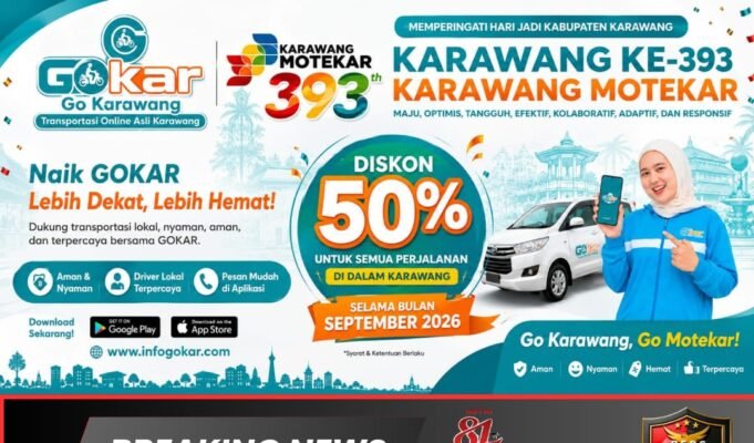 GOKAR Rayakan HUT Karawang ke-393, Hadirkan Promo Diskon hingga 50 Persen Selama September 2026