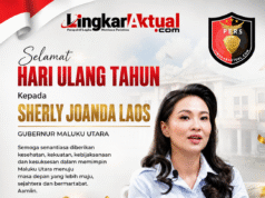 Segenap Jajaran Redaksi Media LingkarAktual.com Ucapkan Selamat Ulang Tahun ke-44 kepada Gubernur Maluku Utara Sherly Joanda Laos