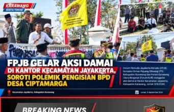 FPJB Gelar Aksi Damai di Kantor Kecamatan Jayakerta, Soroti Polemik Pengisian BPD Desa Ciptamarga