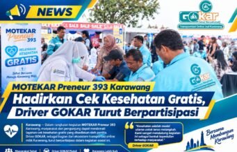 MOTEKAR Preneur 393 Karawang, Hadirkan Cek Kesehatan Gratis, Driver GOKAR Turut Berpartisipasi