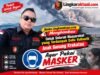 Media LingkarAktual.com Imbau Masyarakat Terdampak Debu Vulkanik Anak Gunung Krakatau Gunakan Masker