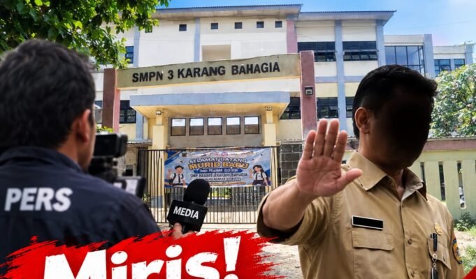 Miris! Kondisi SMPN 3 Karangbahagia Disorot, Oknum Guru Diduga Bersikap Arogan terhadap Awak Media