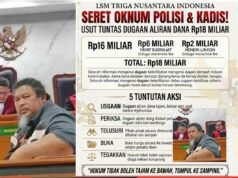 SERET OKNUM POLISI DAN KADIS! LSM TRIGA NUSANTARA INDONESIA SIAP ‘GRUDUK’ GEDUNG MERAH PUTIH KPK