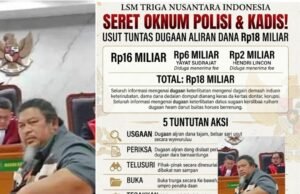 SERET OKNUM POLISI DAN KADIS! LSM TRIGA NUSANTARA INDONESIA SIAP ‘GRUDUK’ GEDUNG MERAH PUTIH KPK