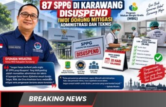 87 SPPG Kena Suspend di Karawang, IWOI Soroti Pemenuhan SLHS dan Keamanan Pangan