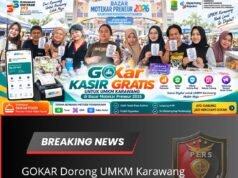 GOKAR Dorong UMKM Karawang Naik Kelas Lewat Kasir Gratis di Bazar Motekar Preneur