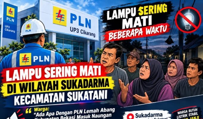 Lampu Sering Mati Beberapa Waktu di Sukadarma, Warga: “Ada Apa dengan PLN Lemah Abang?”