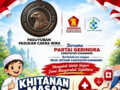 KHITANAN MASAL GRATIS & DONOR DARAH: BAKTI PASUKAN CAKRA WIRA UNTUK NEGERI DAN RAKYAT KARAWANG