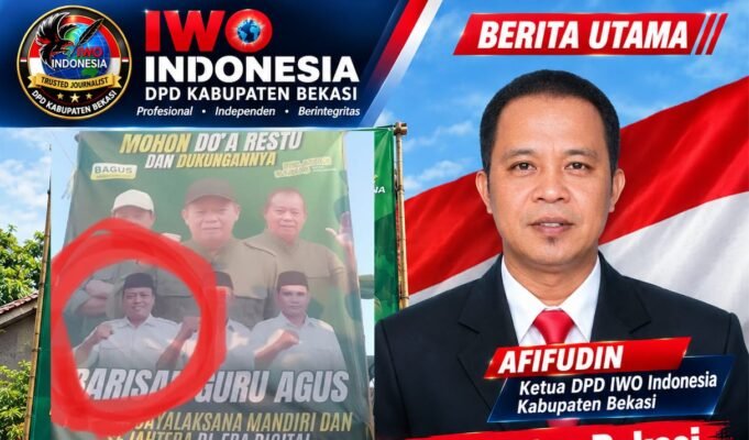 DPD IWO Indonesia Kabupaten Bekasi Soroti Foto di Baliho Paslon, Kasipem Pebayuran Mulyadi Diduga Terlibat Pemenangan Pilkades Jayalaksana