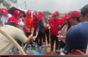 PMI Pusat dan Australian Red Cross Tinjau Posko Pengolahan Air Bersih di Serang Baru