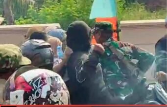 Pawai Calon Kades Karnada di Sukarukun Sukatani Diwarnai Keributan Dua Kubu Pendukung
