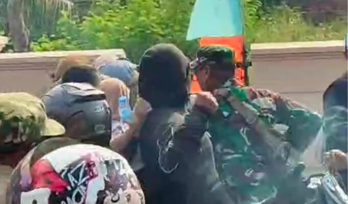 Pawai Calon Kades Karnada di Sukarukun Sukatani Diwarnai Keributan Dua Kubu Pendukung