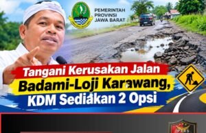 Tangani Kerusakan Jalan Badami-Loji Karawang, KDM Sediakan Dua Opsi