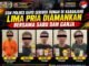 GSN Polres Karo Gerebek Rumah di Kabanjahe, Lima Pria Diamankan Bersama Sabu dan Ganja
