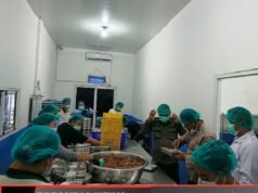 Pastikan Kualitas MBG Terjaga, Polsek Simpang Empat Cek Dapur SPPG Yayasan Muslim Imani Sakinah
