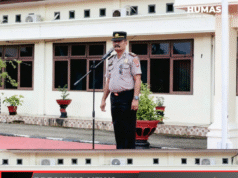 Kabag Ops Polres Nias Selatan Pimpin Apel Pagi, Tekankan Disiplin dan Profesionalisme Personel