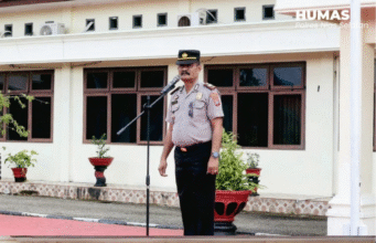Kabag Ops Polres Nias Selatan Pimpin Apel Pagi, Tekankan Disiplin dan Profesionalisme Personel