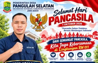 Peringatan Hari Pancasila 1 Oktober 2026, Ketua RW 011 Ajak Warga Perkuat Persatuan dan Gotong Royong