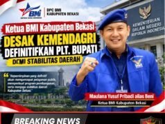 Ketua BMI Kabupaten Bekasi Desak Kemendagri Definitifkan Plt. Bupati demi Stabilitas Daerah