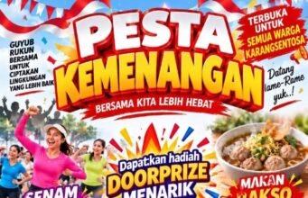 Tim Pemenangan Karta Wijaya Gelar Pesta Rakyat Rayakan Kemenangan Pilkades Karang Sentosa