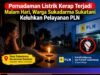 Pemadaman Listrik Kerap Terjadi Malam Hari, Warga Sukadarma Sukatani Keluhkan Pelayanan PLN