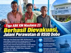 Tiga ABK KM Maulana 23 Berhasil Dievakuasi, Jalani Perawatan di RSUD Dobo