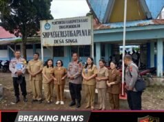 Kapolsek Tigapanah Sosialisasikan SPMB SMA Kemala Taruna Bhayangkara kepada Pelajar SMP Negeri 3 Tigapanah