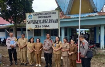 Kapolsek Tigapanah Sosialisasikan SPMB SMA Kemala Taruna Bhayangkara kepada Pelajar SMP Negeri 3 Tigapanah