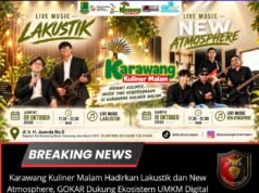 Karawang Kuliner Malam Hadirkan Lakustik dan New Atmosphere, GOKAR Dukung Ekosistem UMKM Digital