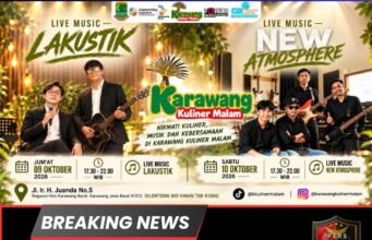 Karawang Kuliner Malam Hadirkan Lakustik dan New Atmosphere, GOKAR Dukung Ekosistem UMKM Digital