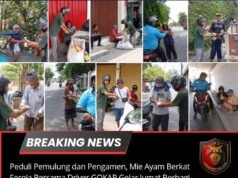 Peduli Pemulung dan Pengamen, Mie Ayam Berkat Seroja Bersama Driver GOKAR Gelar Jumat Berbagi