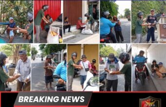 Peduli Pemulung dan Pengamen, Mie Ayam Berkat Seroja Bersama Driver GOKAR Gelar Jumat Berbagi