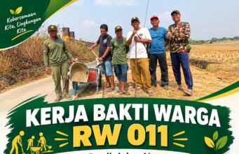 Perkuat Kebersamaan dan Kepedulian Lingkungan, RW 011 Bersama Jajaran Gelar Kerja Bakti di Daringo