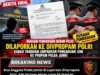 Dua Anggota Polda Jambi di Laporkan Divpropam Polri, Ada Dugaan Aliran Uang Ke Mantan Kasubdit Harda