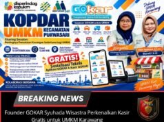 Founder GOKAR Syuhada Wisastra Perkenalkan Kasir Gratis untuk UMKM Karawang