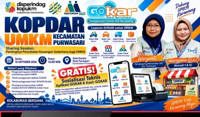 Founder GOKAR Syuhada Wisastra Perkenalkan Kasir Gratis untuk UMKM Karawang