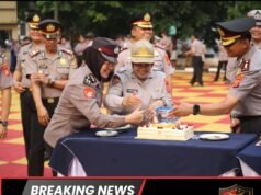 Kejutan Ulang Tahun dari Kapolres Purwakarta, Hangatkan Kebersamaan dengan Wakapolres dan Personel