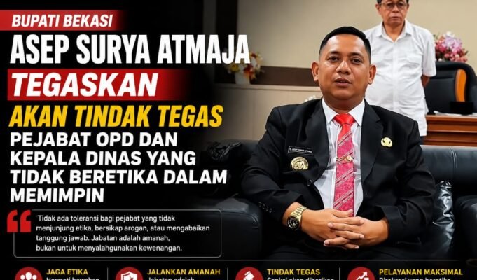 Bupati Bekasi Asep Surya Atmaja Tegaskan Akan Tindak Tegas Pejabat OPD dan Kepala Dinas yang Tidak Beretika dalam Memimpin